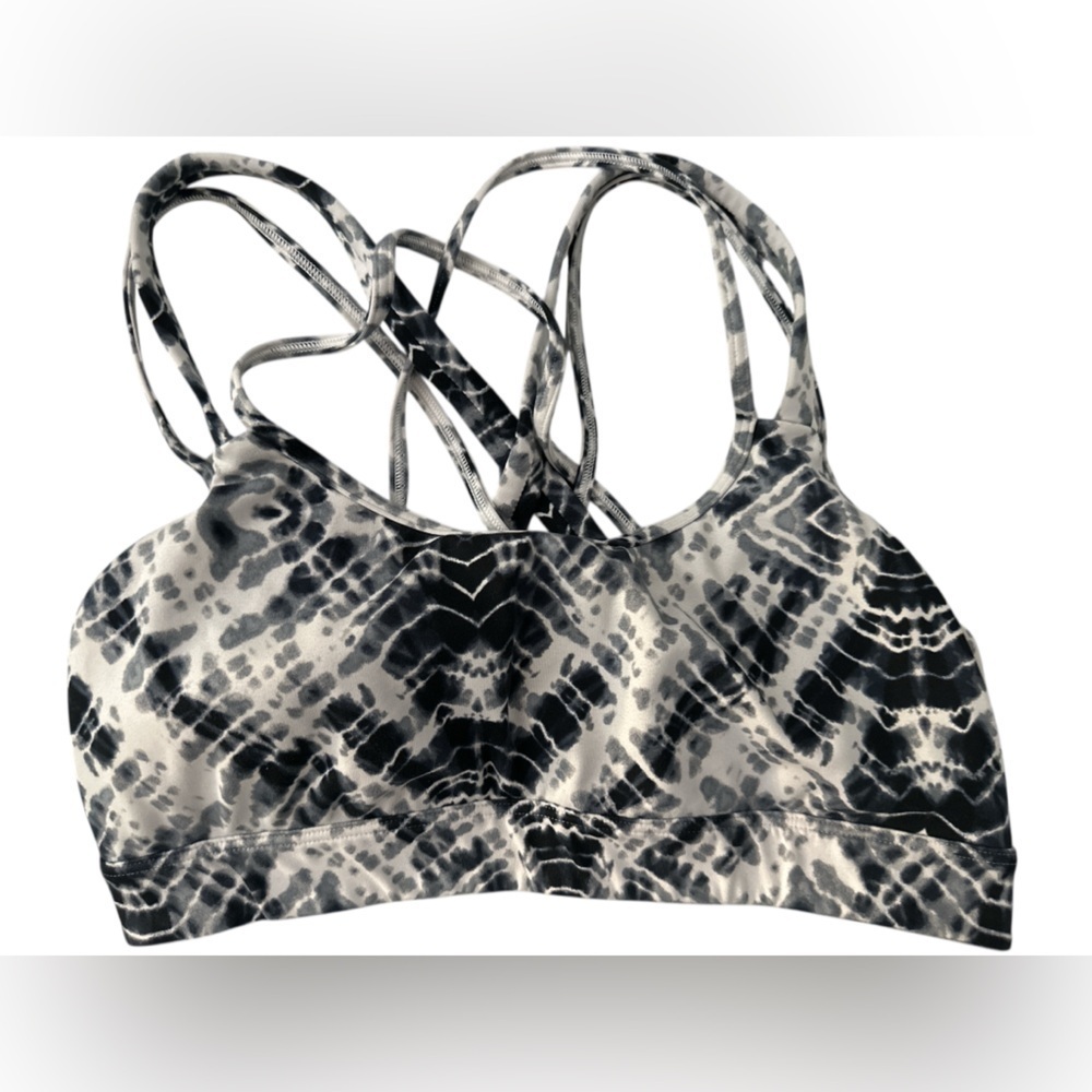 Victoria's Secret Sport black white tie dye sports bra padded Large